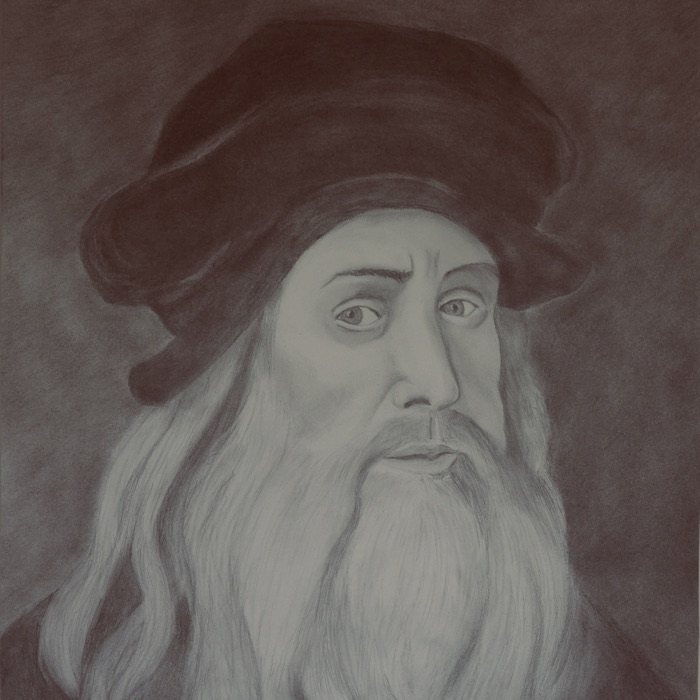 Self portrait, after Leonardo Da Vinci