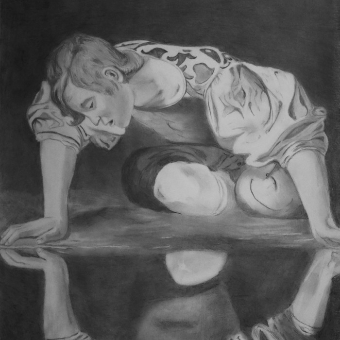 Narscissus, after Caravaggio