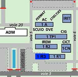 plan de l'universit� - secteur math�matiques, informatique